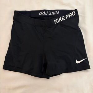 Nike Pro Women's Athletic Black Spandex Shorts